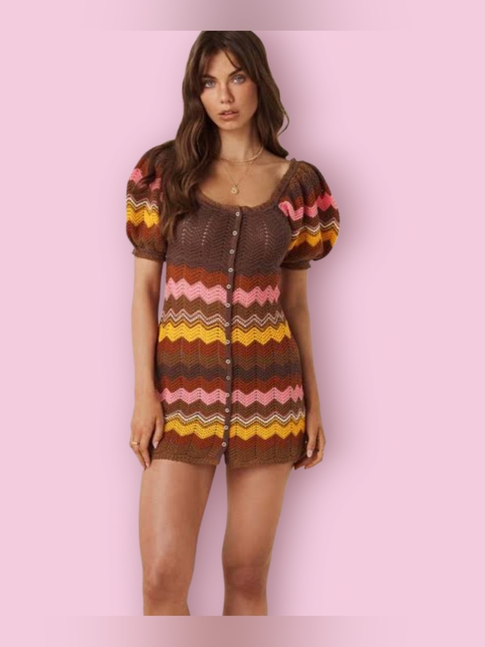 Spell & the Gypsy Ziggy crochet mini dress Size XS